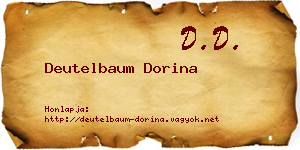 Deutelbaum Dorina névjegykártya